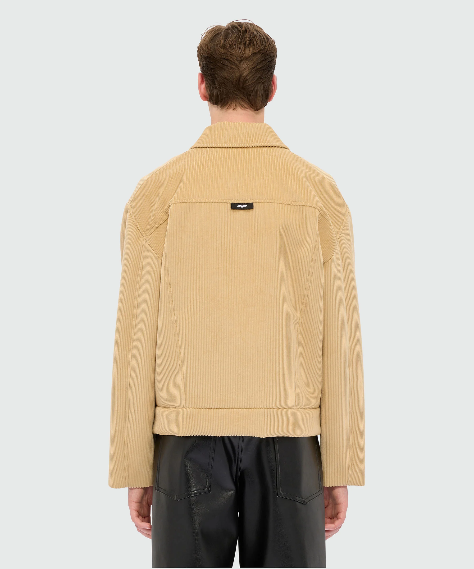 Beige scuba velvet jacket - Image 3