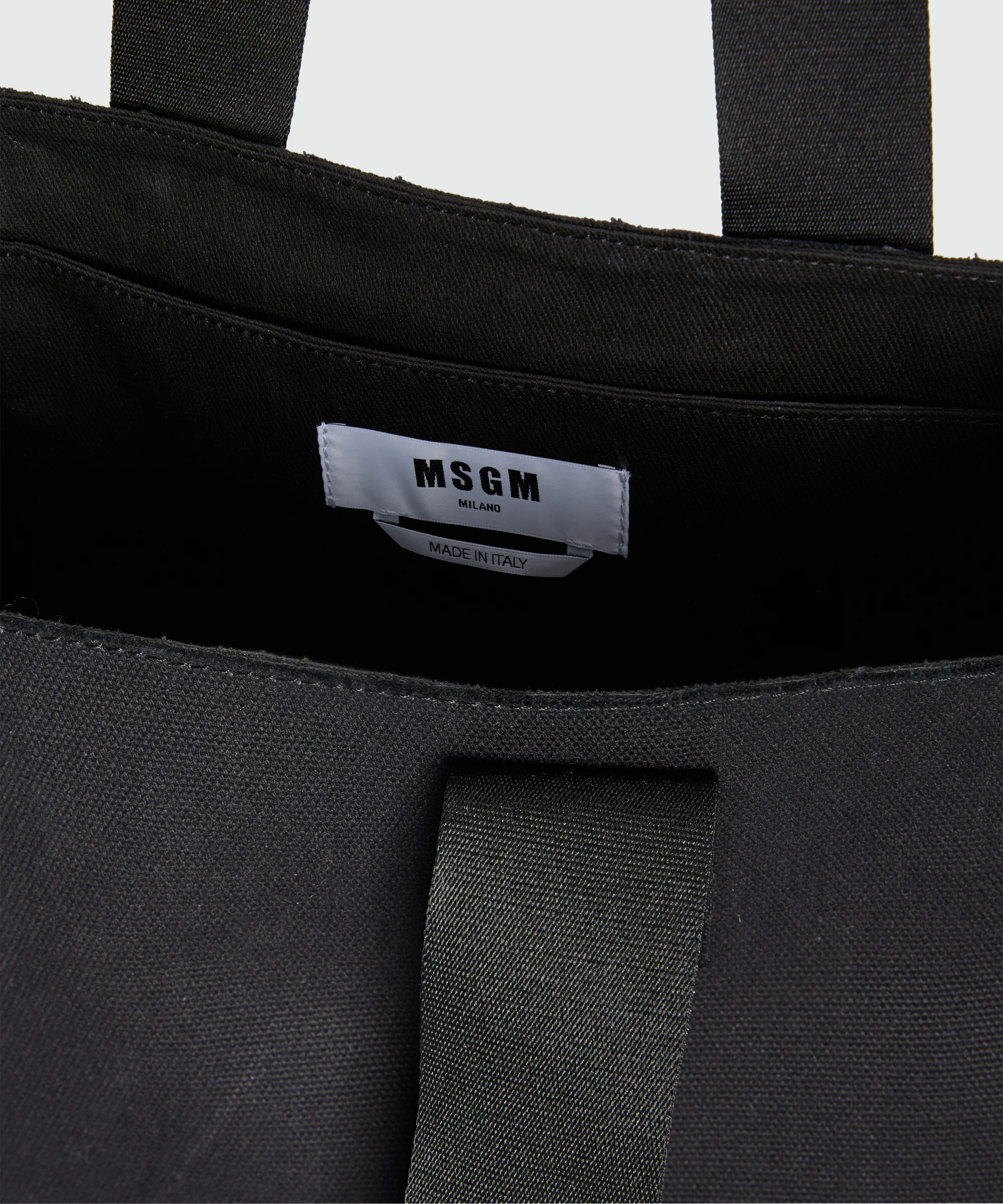 Black canvas tote with "Softcore" print - Image 4
