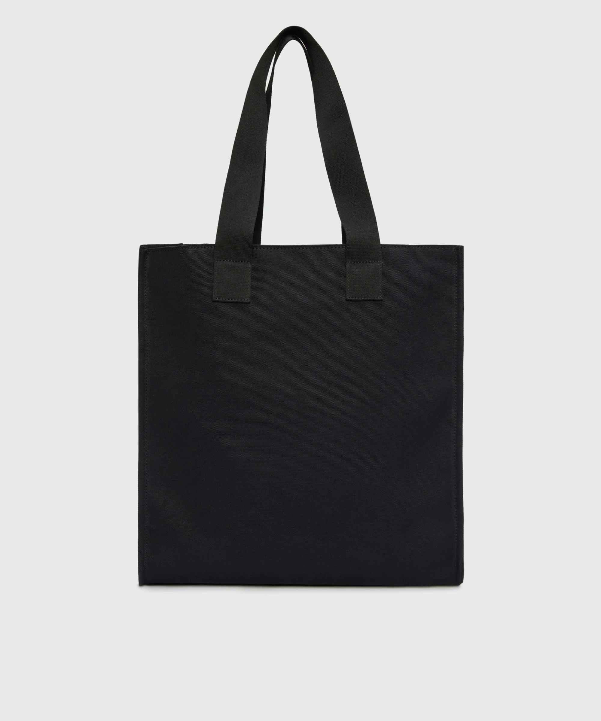 Black canvas tote with white cursive MSGM logo - Image 2