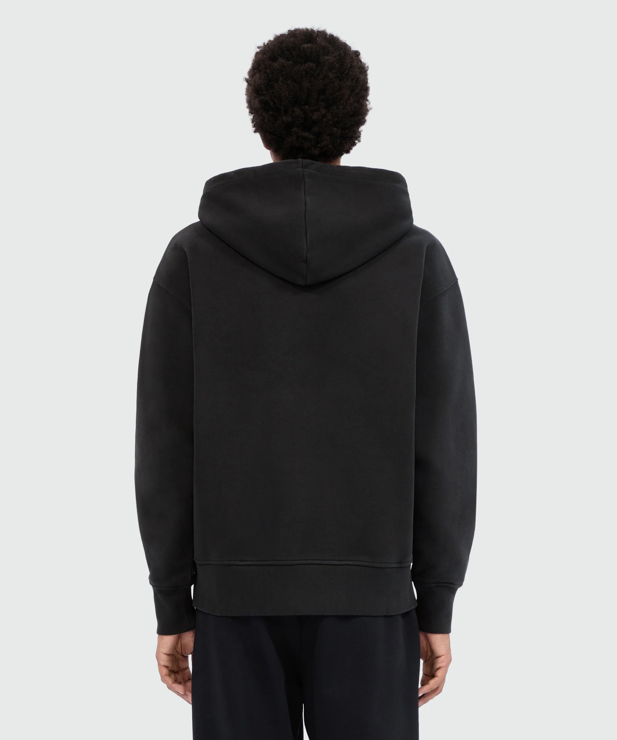 Black jersey hoodie with cursive MSGM logo - Image 3