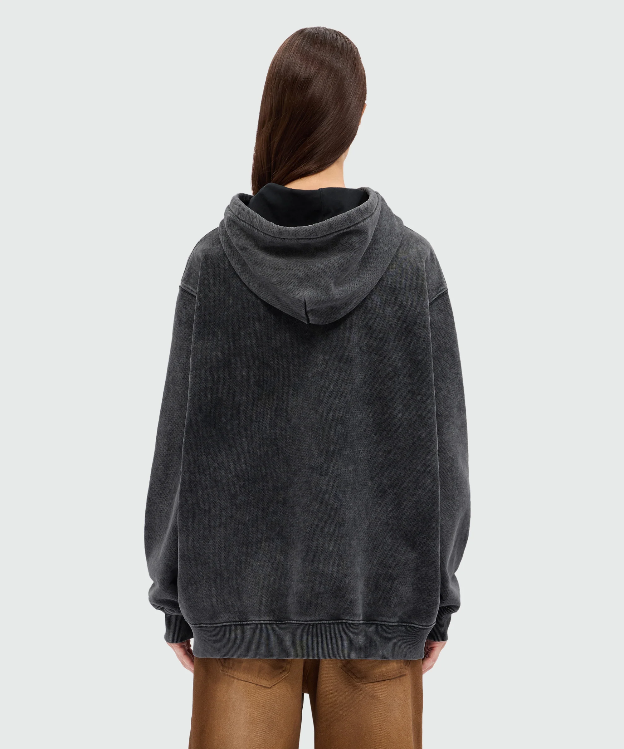 Black jersey hoodie with "Family Business" print - Image 3