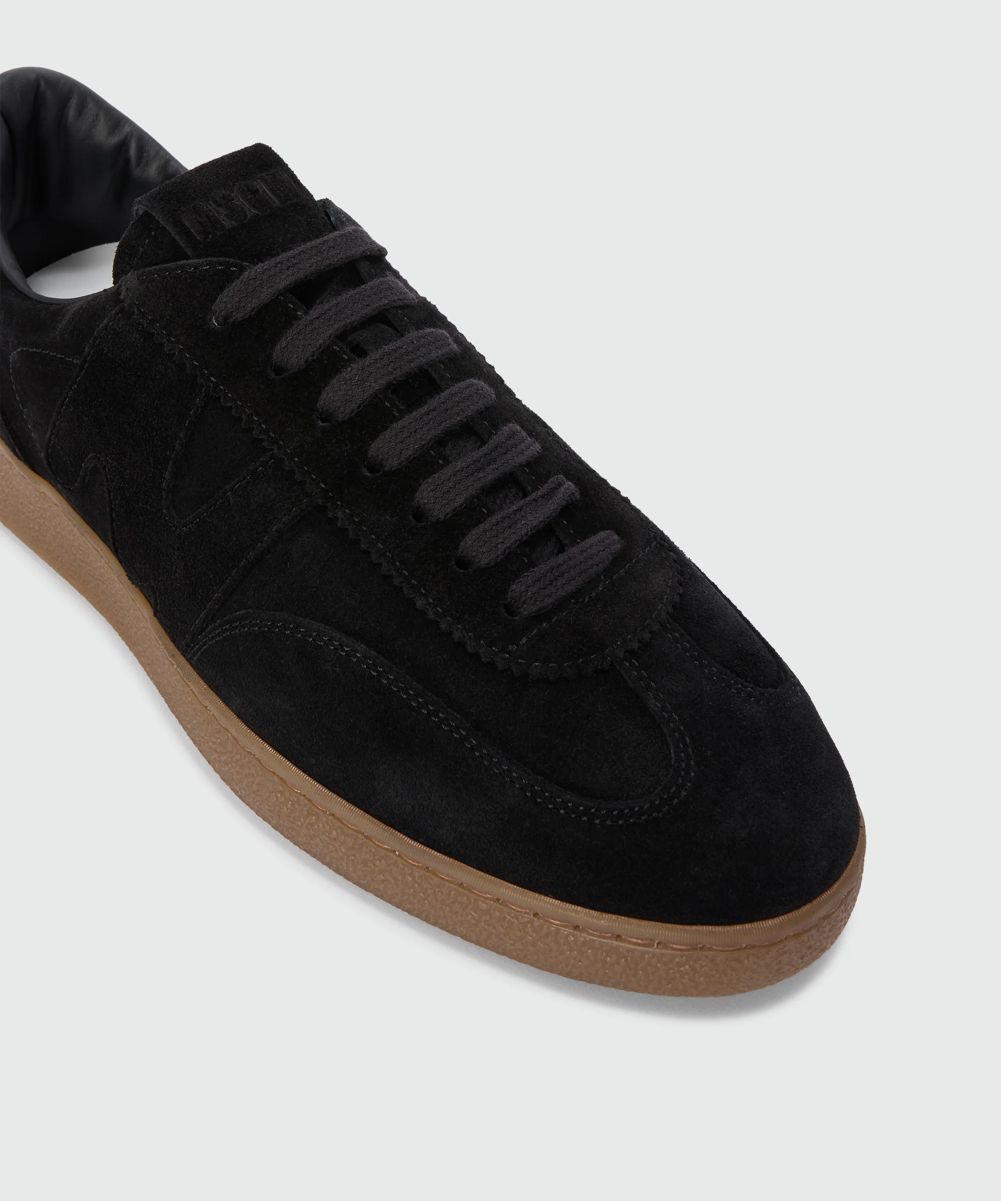 Black Retro Trainer sneakers in suede - Image 4