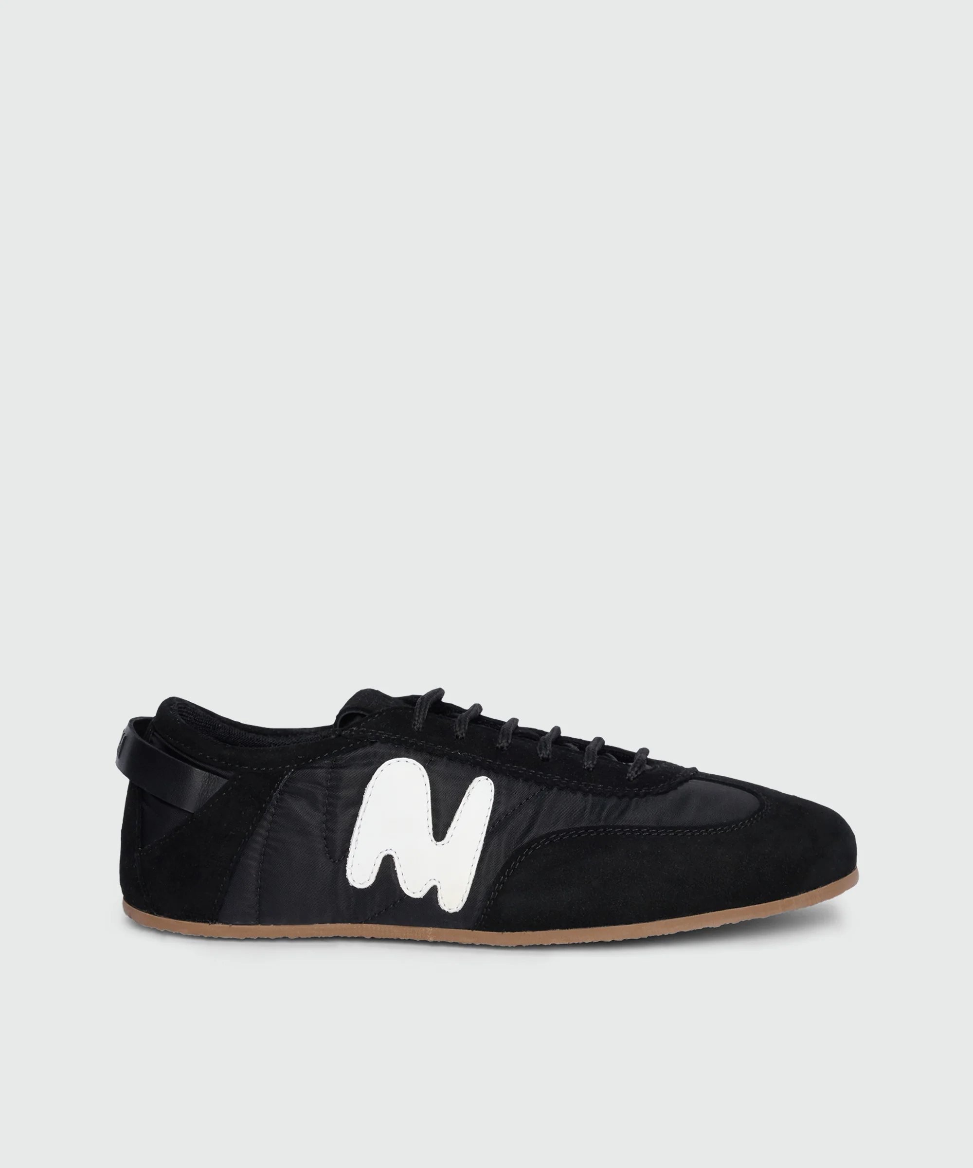 Black Super Flat suede sneakers - Image 3
