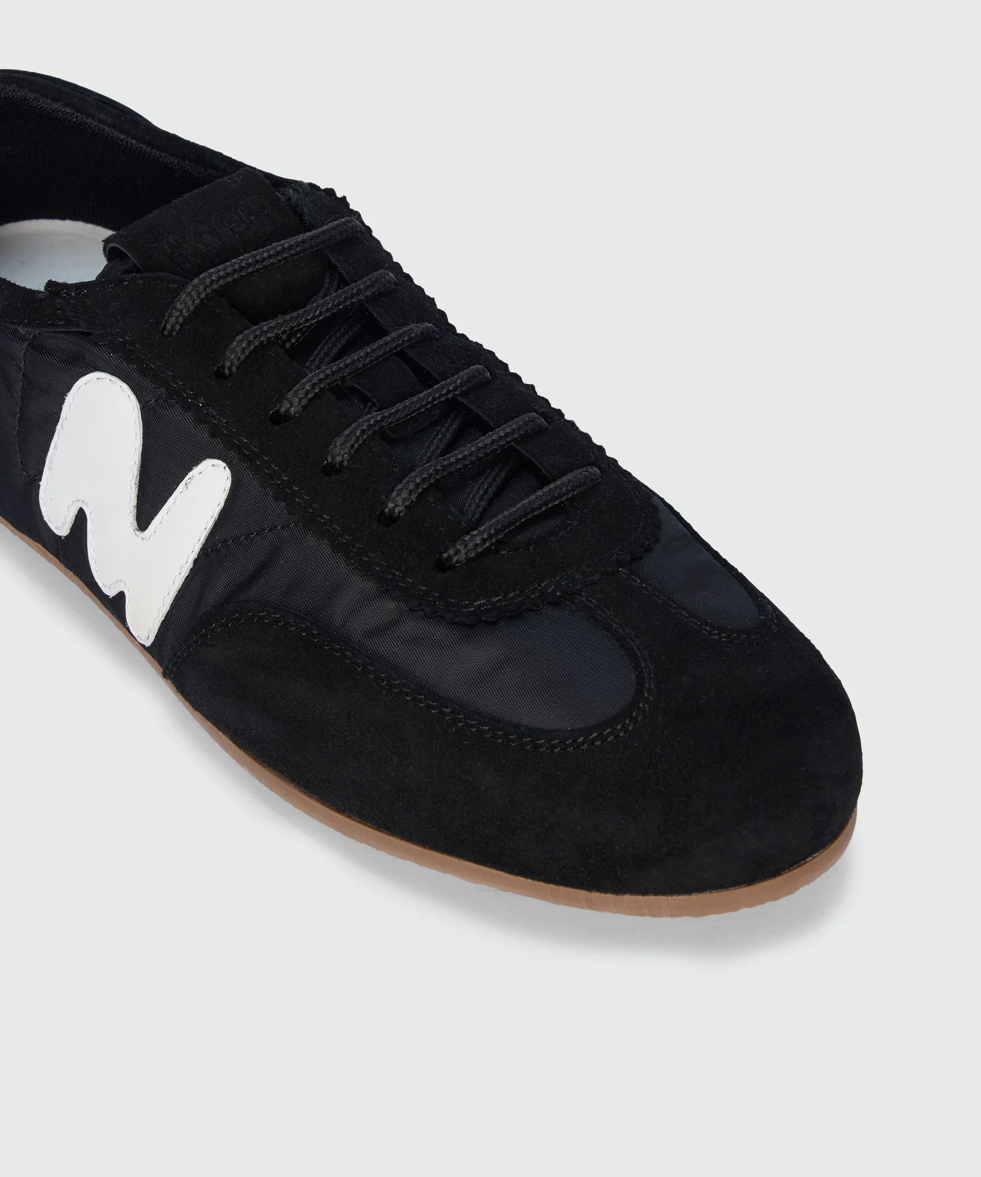 Black Super Flat suede sneakers - Image 4