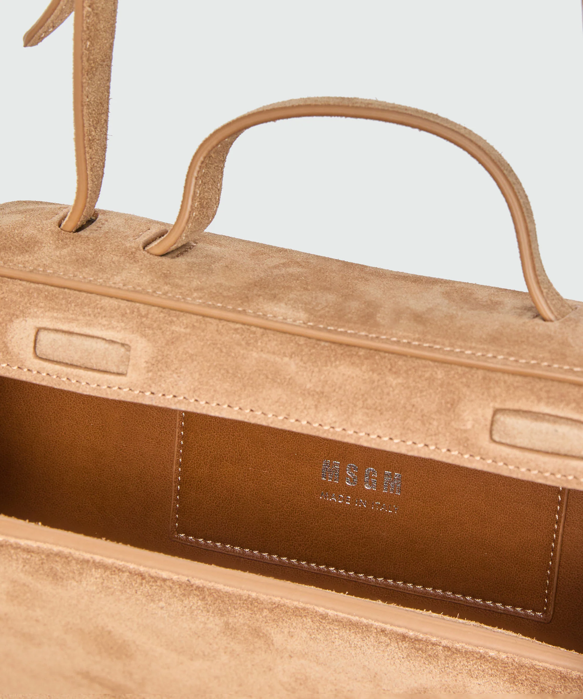 Brown suede bag - Image 4