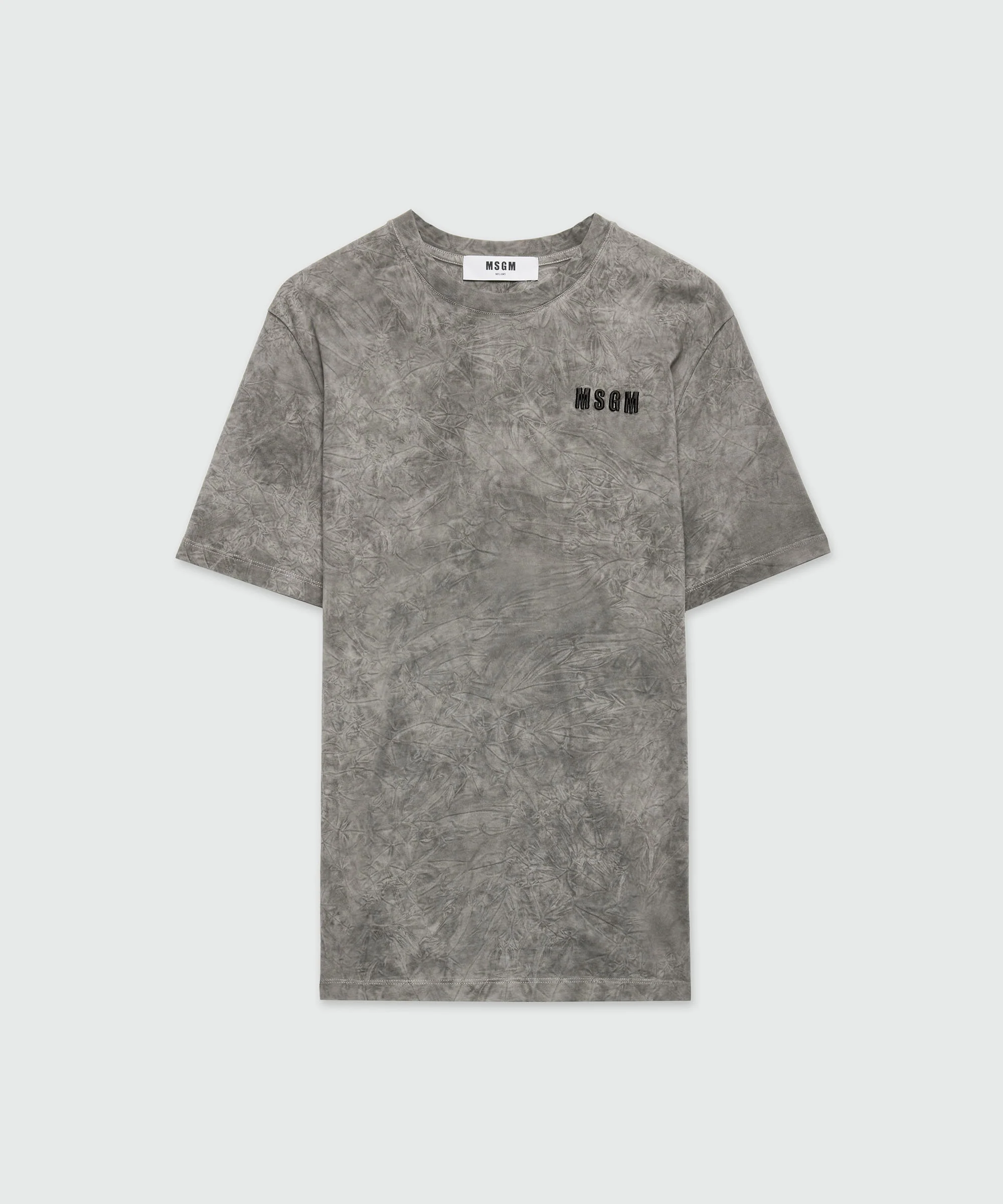 Gray t-shirt in faded jersey with Impact logo