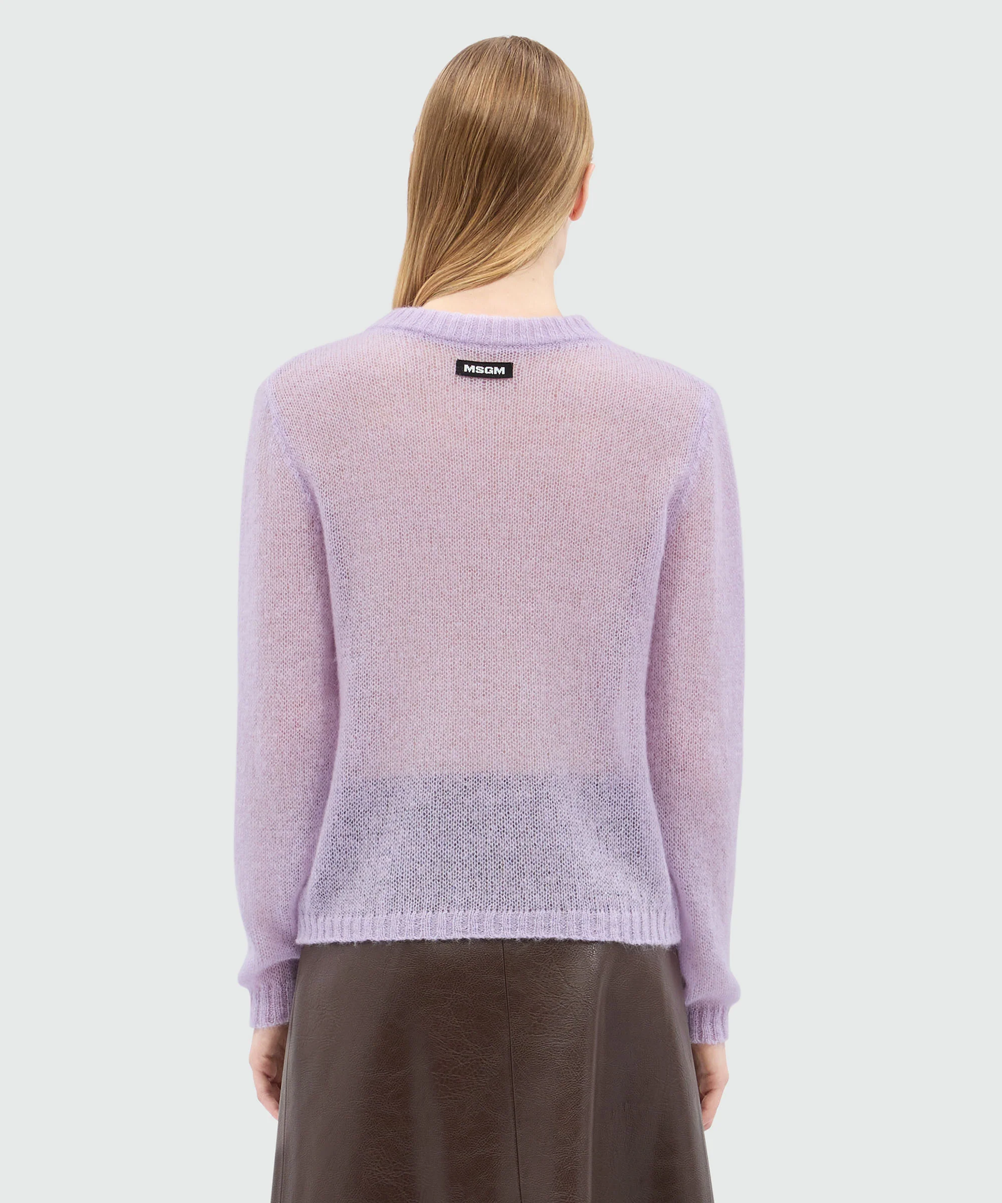 Lilac sweater in superlight mohair - Image 3