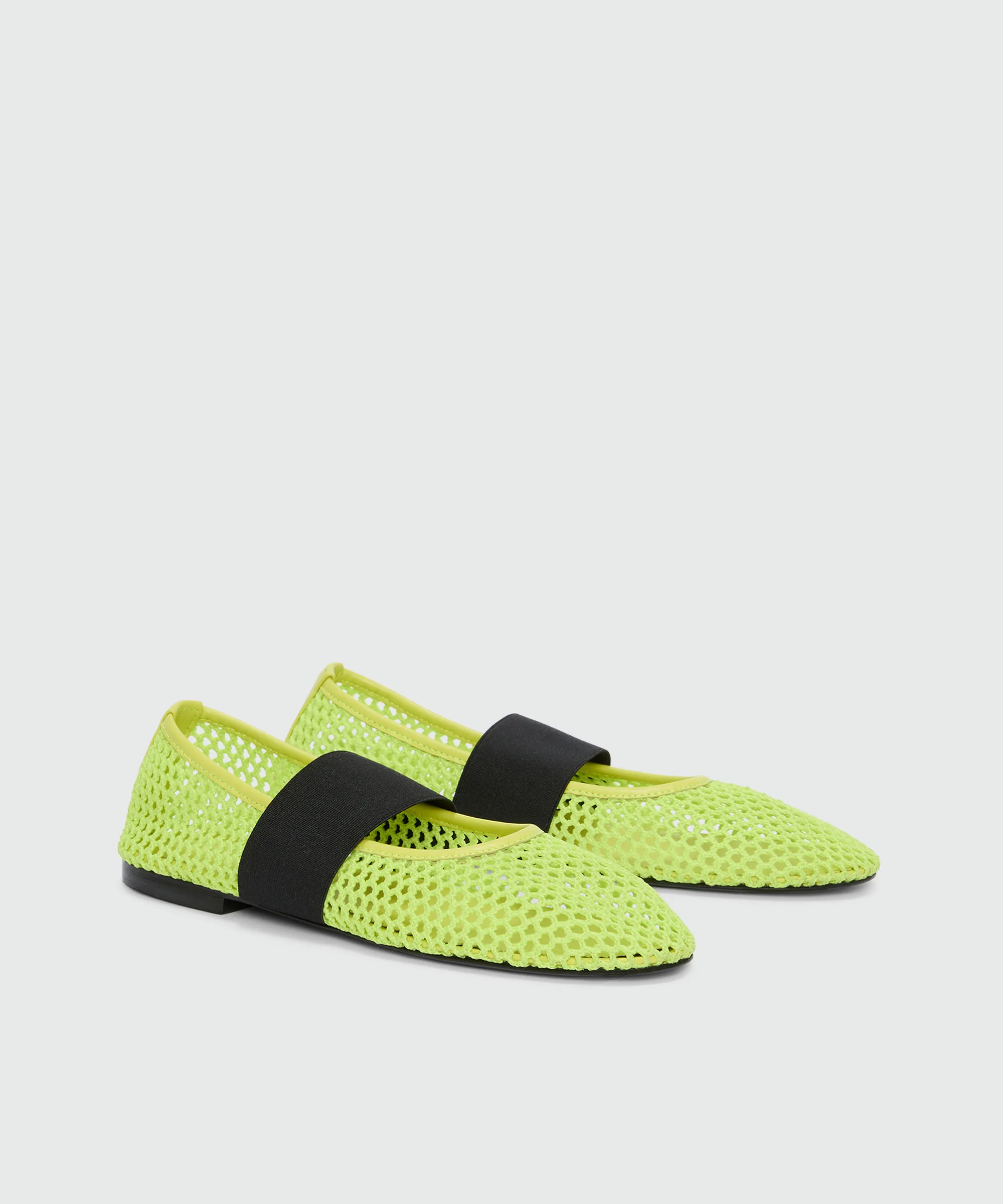 Lime mesh ballerina flats - Image 3