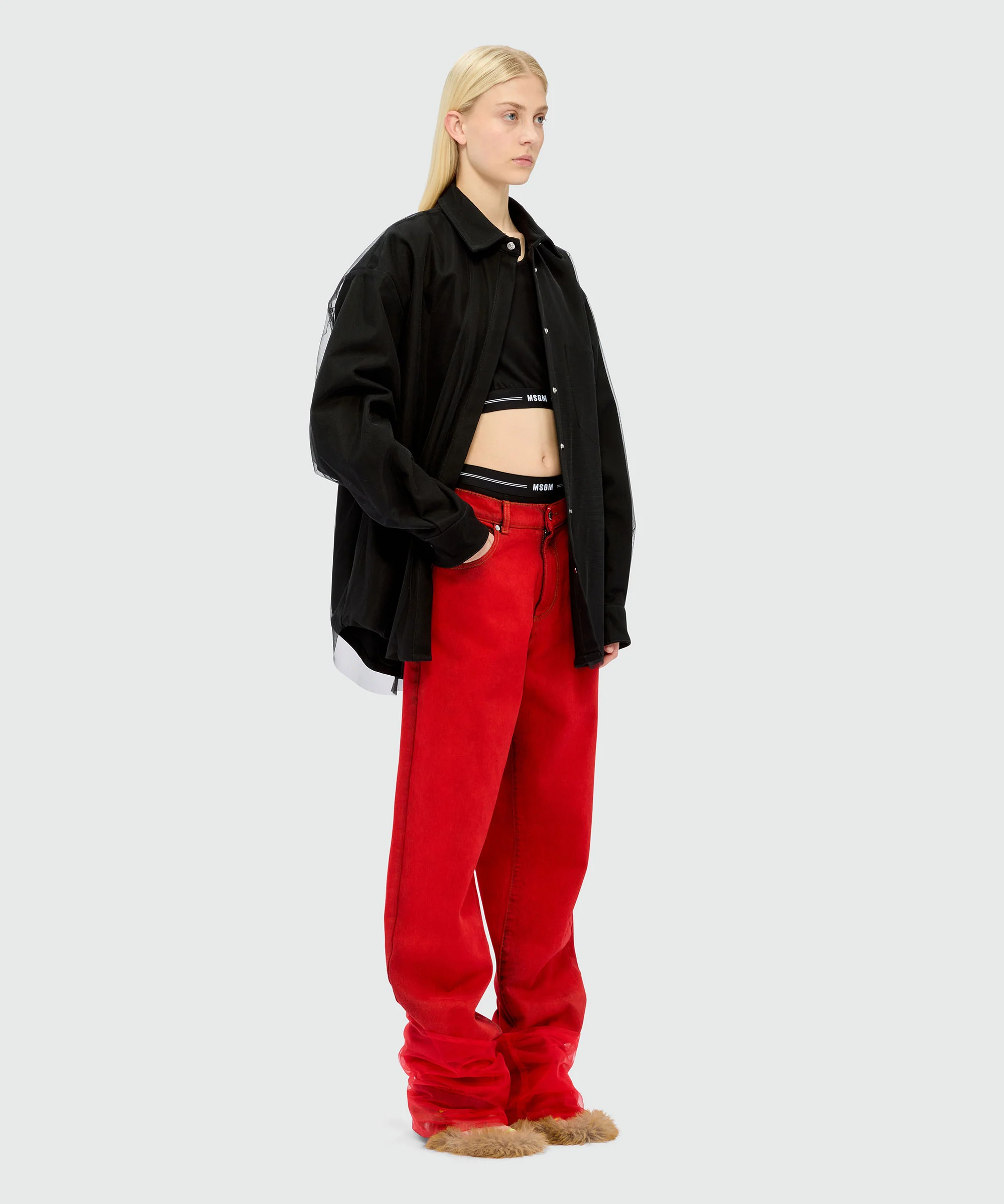 MSGM black jersey briefs with elastic - Image 4