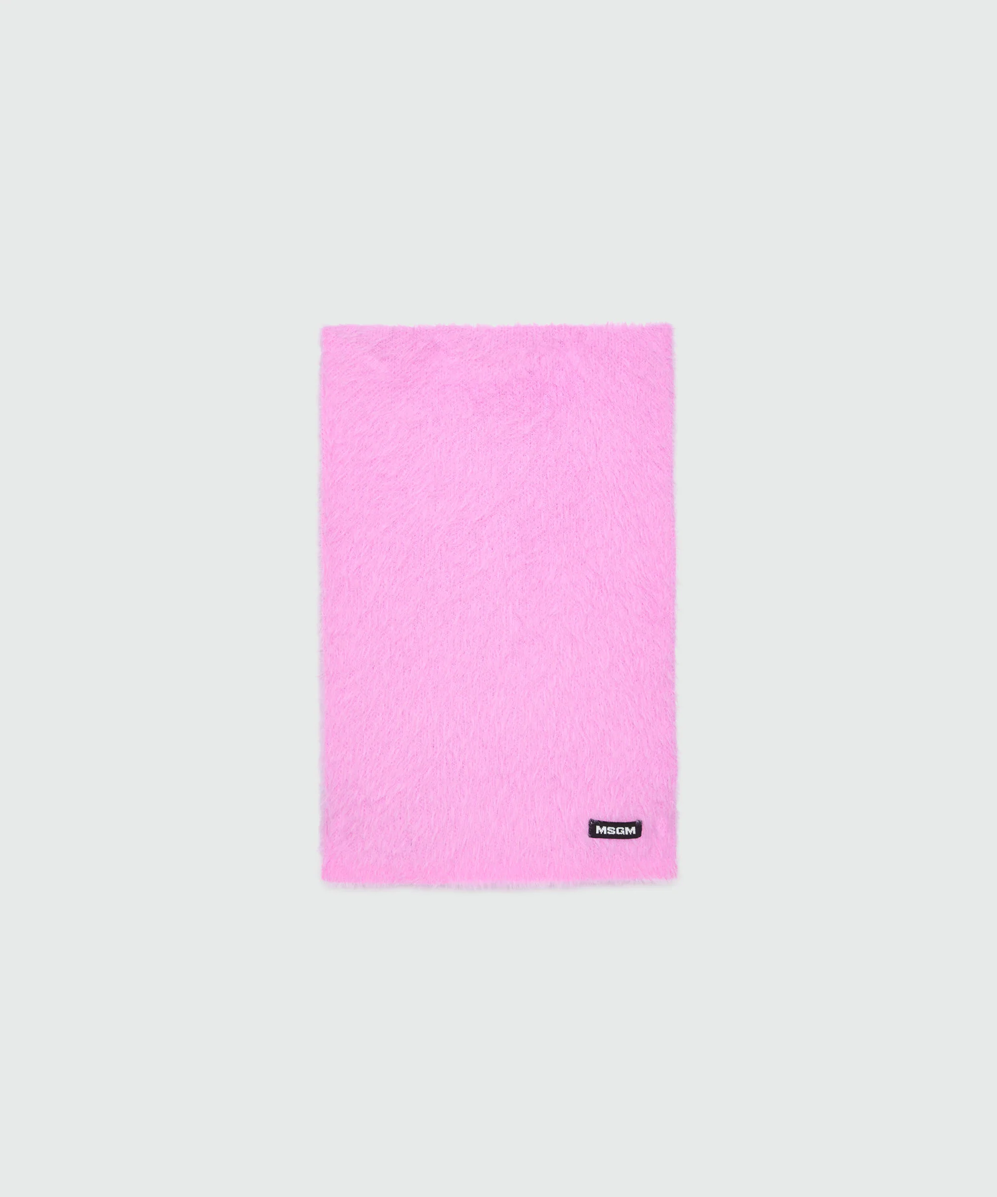 Pink scarf with MSGM logo label