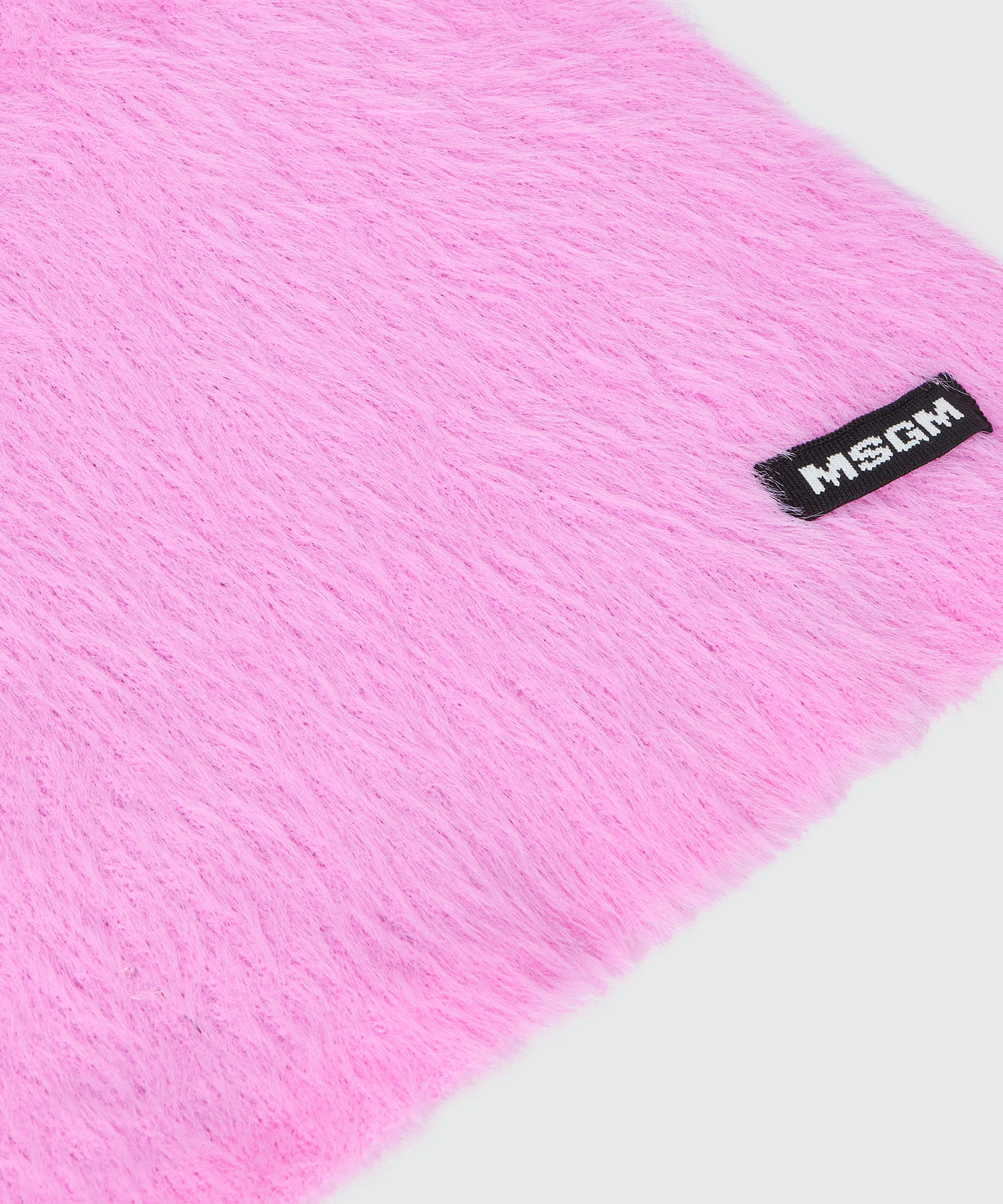 Pink scarf with MSGM logo label - Image 2