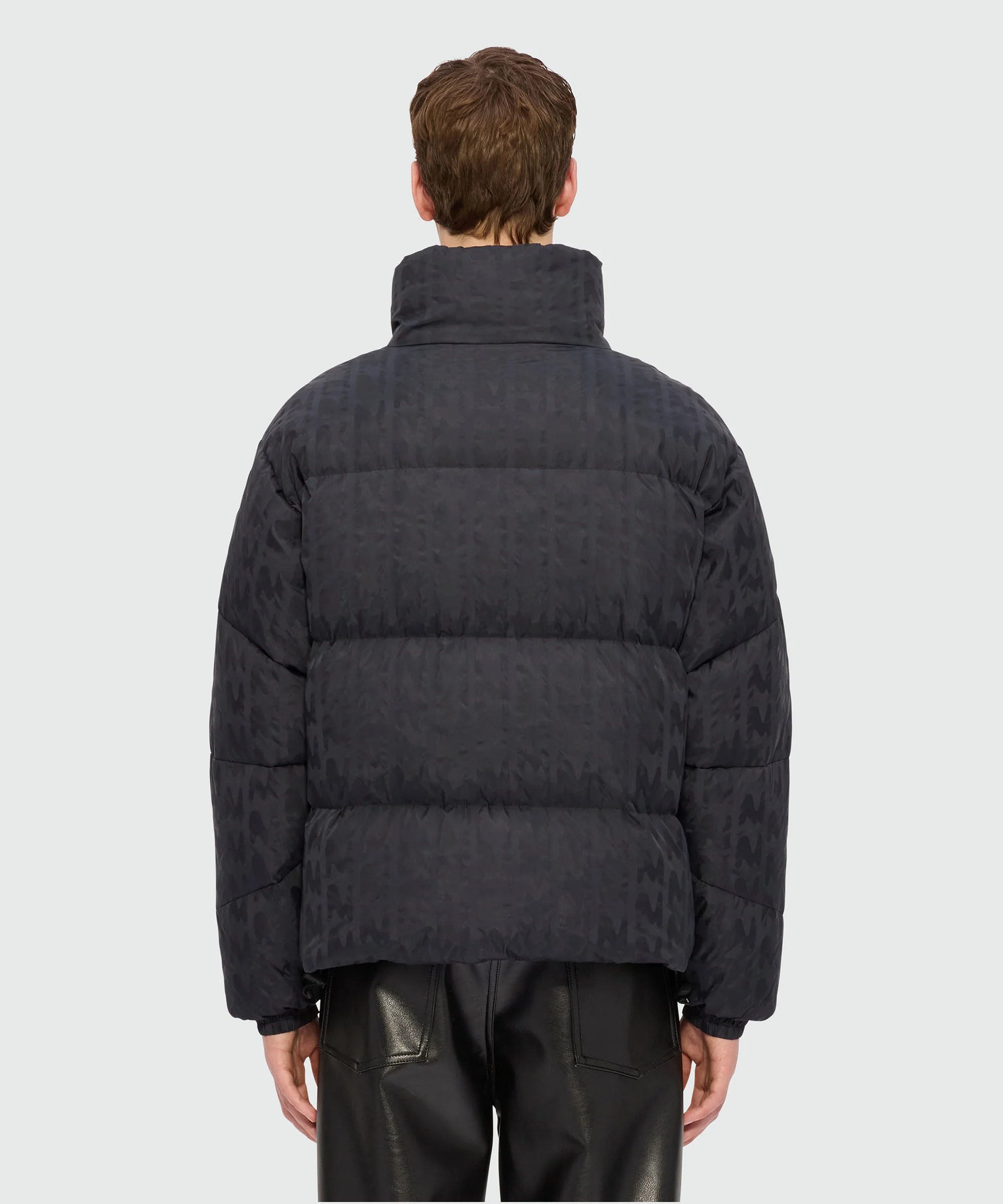 TheMwave black jacquard nylon down jacket - Image 3