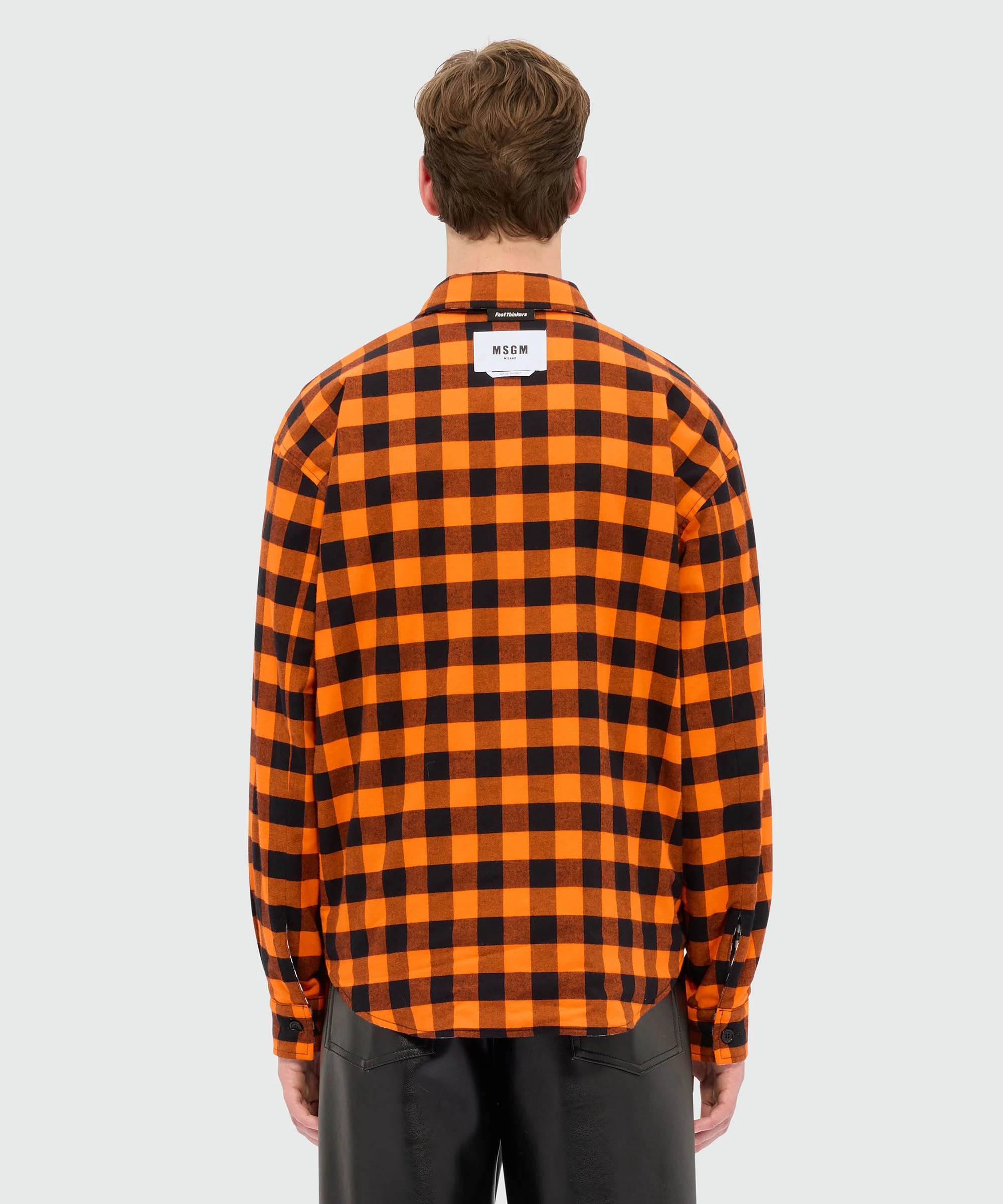 White double-face flannel shirt - Image 3