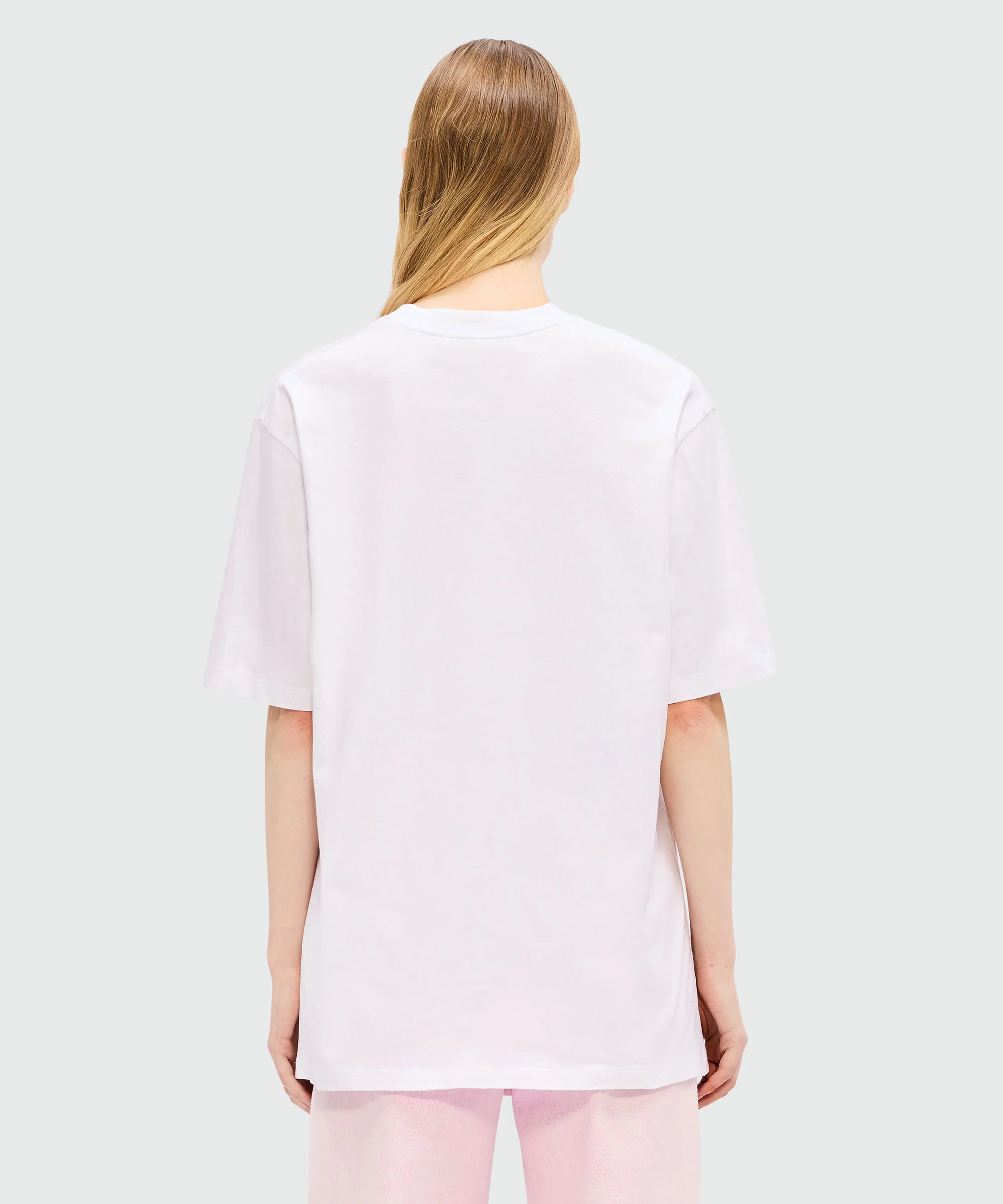White jersey T-shirt with "Family Business" print - Image 3