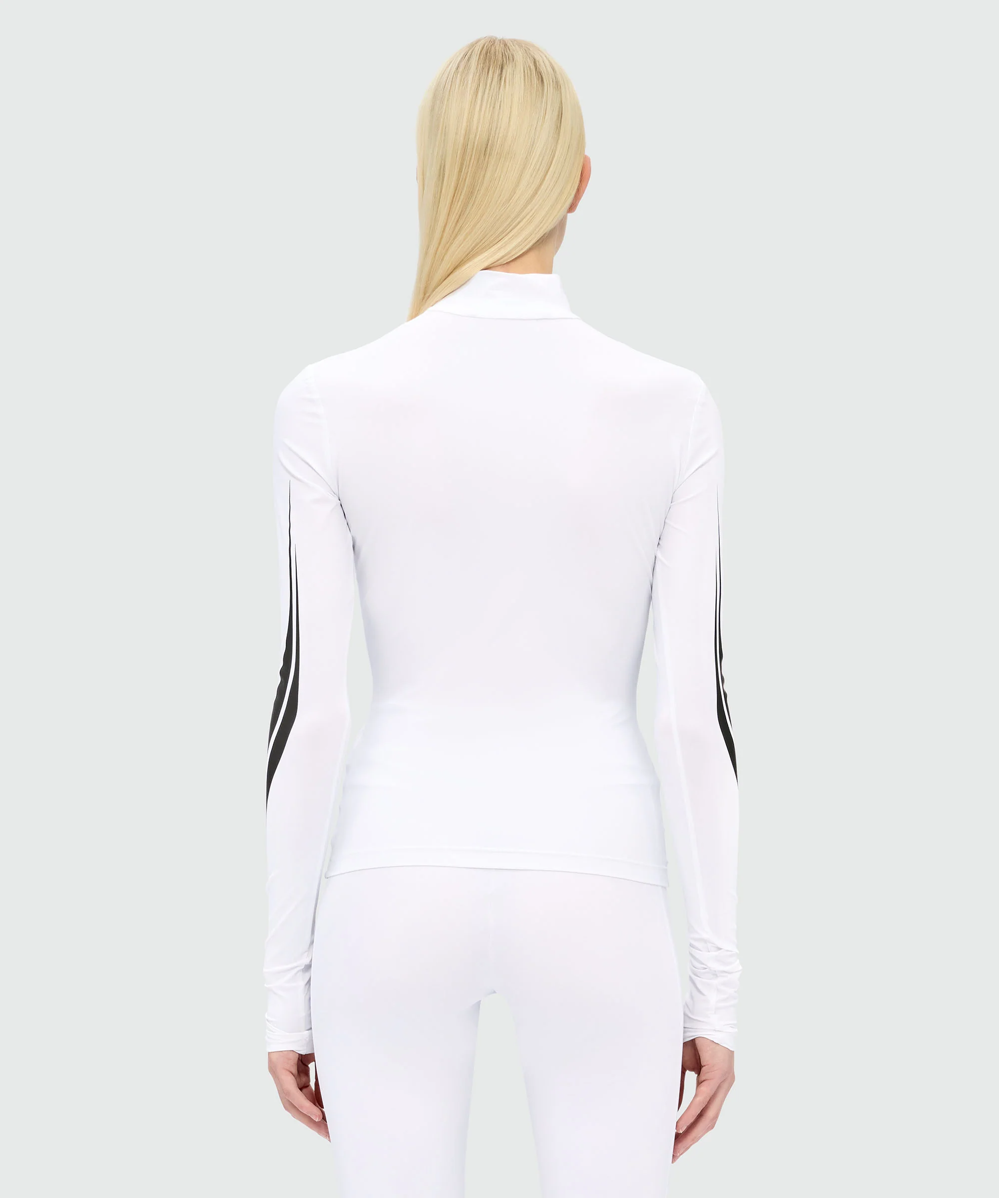 White lycra top with MSGM Race graphics - Image 3