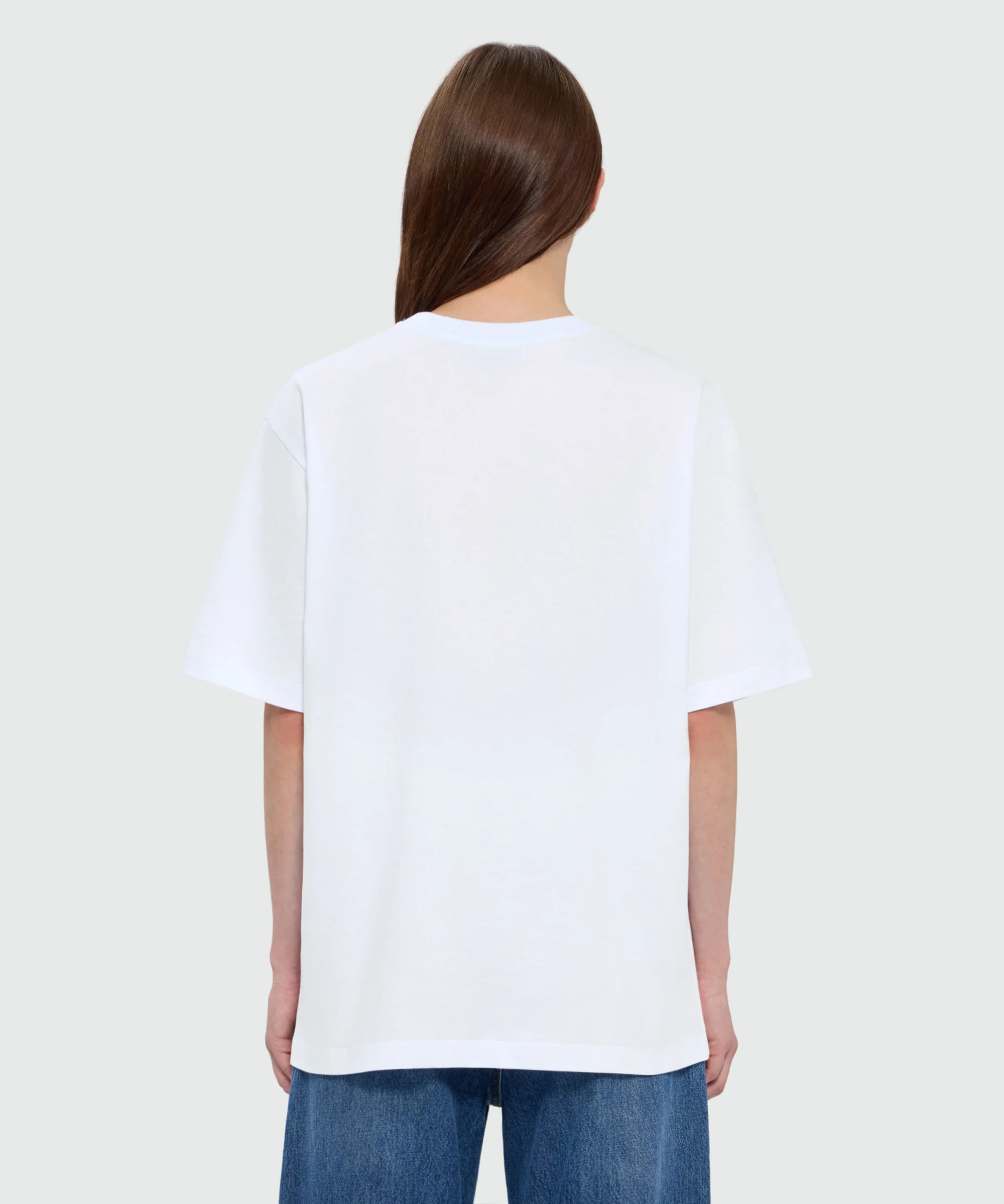 White short-sleeve cotton jersey T-shirt with "Late Bloomer" quote print on the front - Image 3