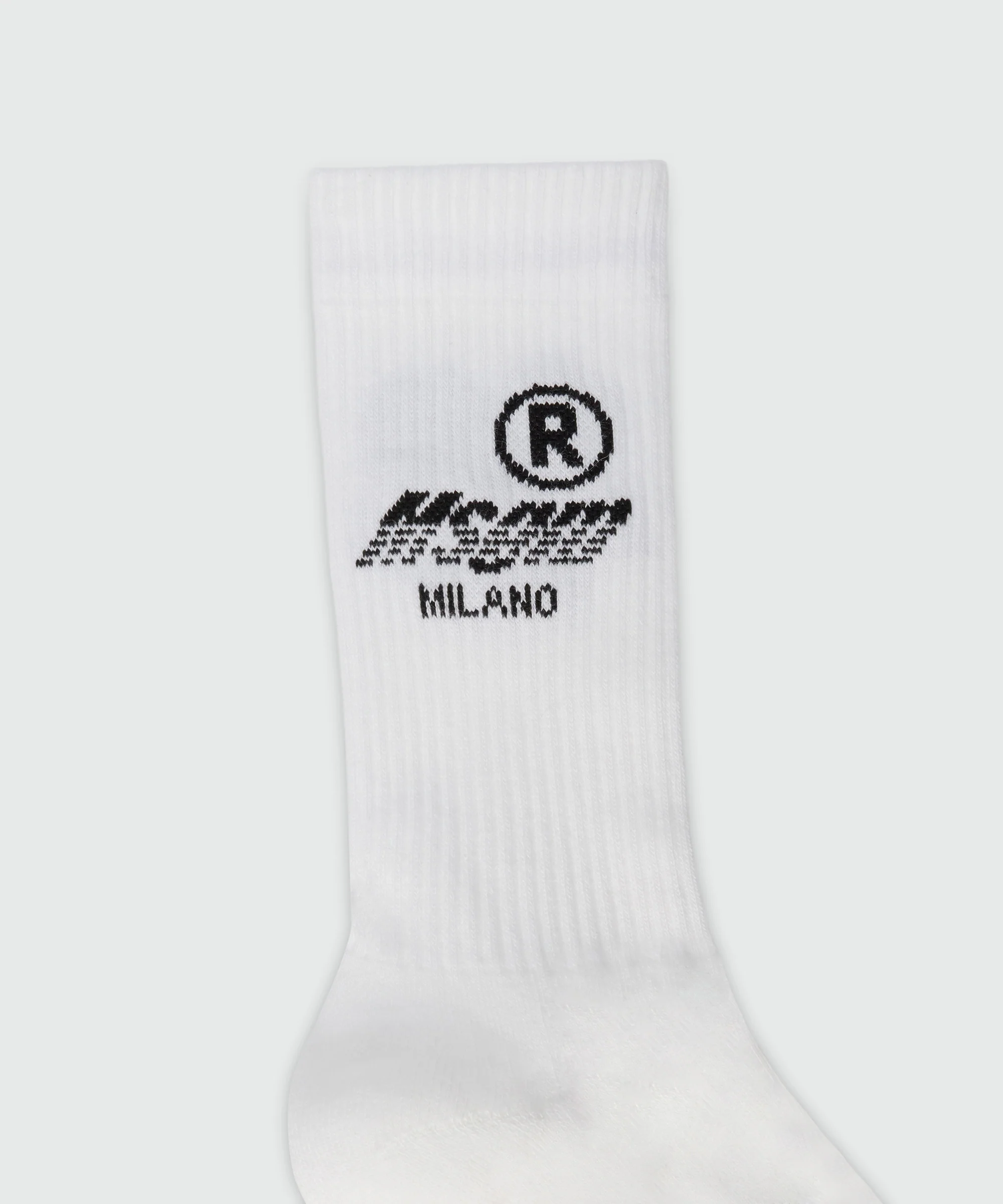 White socks with MSGM Race jacquard graphics - Image 2